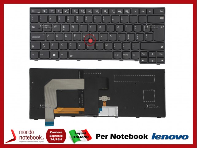 Tastiera Notebook Lenovo Thinkpad T460s T470s Con Puntatore Mouse (2° Generazione) Retroillumina
