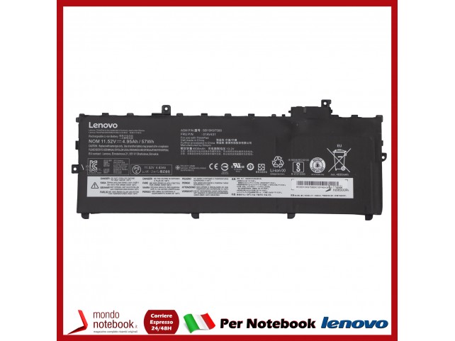 Batteria Originale Lenovo ThinkPad X1 Carbon 5th Gen X1 Carbon 6th Gen 01AV494