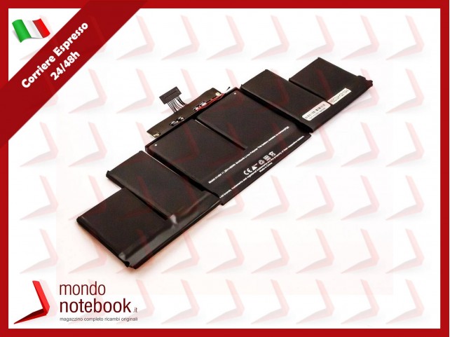 Batteria Compatibile Alta Qualità APPLE Macbook Pro 15" A1398 Retina (Late 2013 Mid 2014) 11.