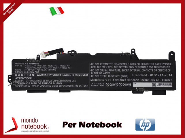 Batteria Compatibile Alta Qualità HP EliteBook 830 840 735 745 836 846 G5 G6 - 11.5V 4250mAh