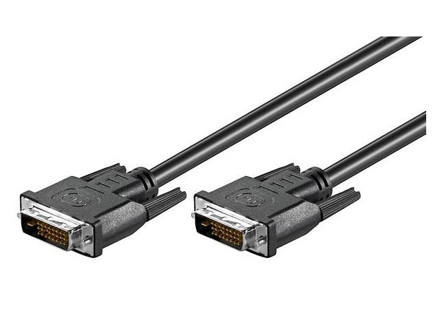 MicroConnect MONCC05 DVI-D 24+1-pin 0 5m M-M Black  Full HD 1080p Dual Link