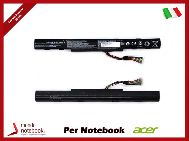 Batteria Compatibile Alta Qualità ACER Aspire E5-575G 14.6V 2.2Ah AS16A5K AS16A7K