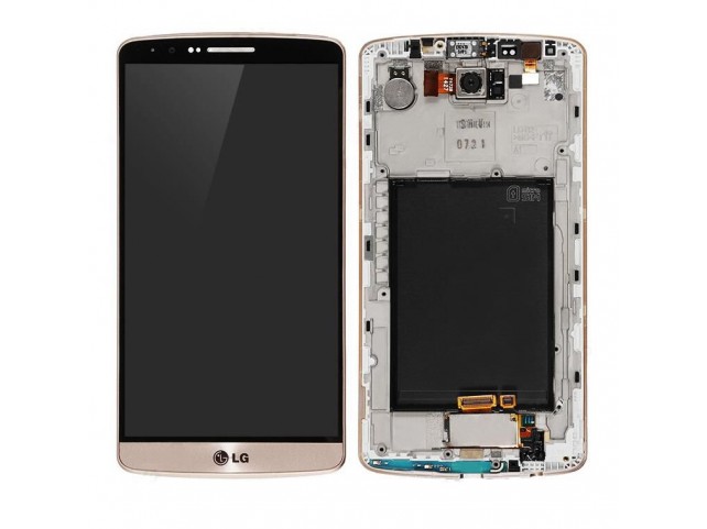 CoreParts MSPP71782 LCD Screen and Digitizer with  Front Frame Assembly Gold for