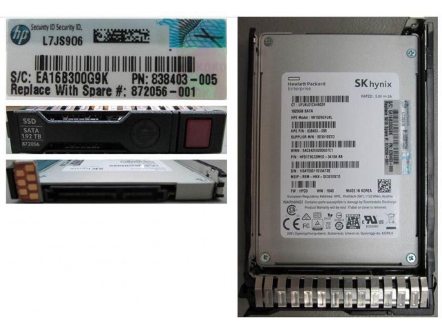 Hewlett Packard Enterprise 872056-001-RFB SSD 1.92TB 6G SFF SATA RI-1 SC  