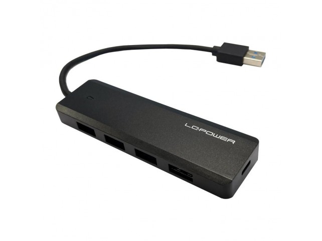 LC-POWER LC-HUB-U3-4-V2 Interface Hub Usb 3.2 Gen 1  (3.1 Gen 1) Type-A 5 Mbit/S