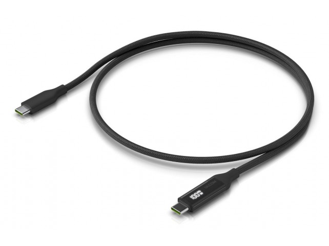 Ubiquiti UACC-CABLE-USB-100W-1M-BK Braided power and data cable  with a double-sided charge