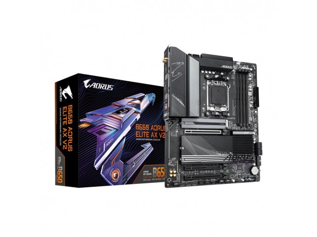 Gigabyte B650 AORUS ELITE AX V2 Motherboard - Supports Amd  Am5 Cpus 12+2+2 Phases