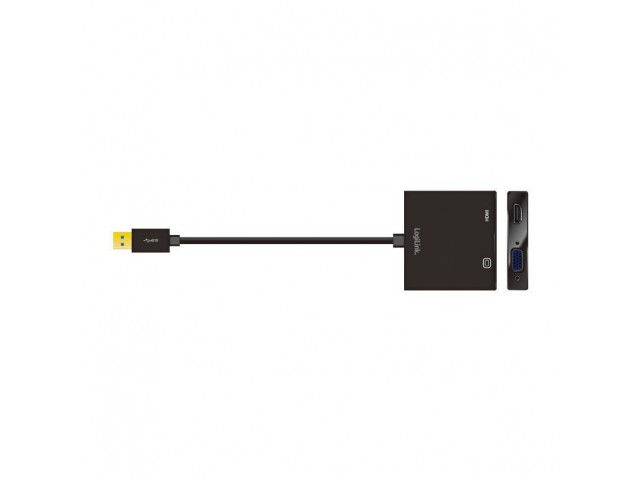 LogiLink UA0234 Adapter USB 3.0 Combo VGA /  HDMI