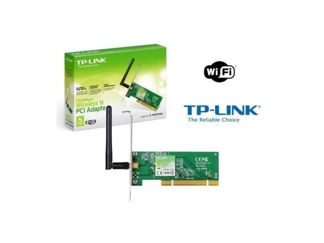 SCHEDA DI RETE Wireless TP-LINK Wi/Fi WLan N 150Mbps PCI 150 Mbps TL-WN751ND