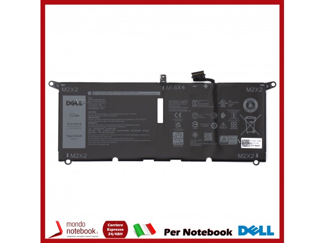 Batteria Originale DELL Inspiron 7490 Latitude 3301 XPS 13 9305 DXGH8 0DXGH8