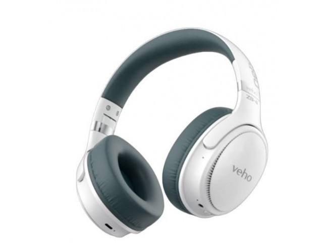 Veho VEP-466-ZB4-W ZB-4 NEB Bluetooth Wireless  Headphones with mic- White
