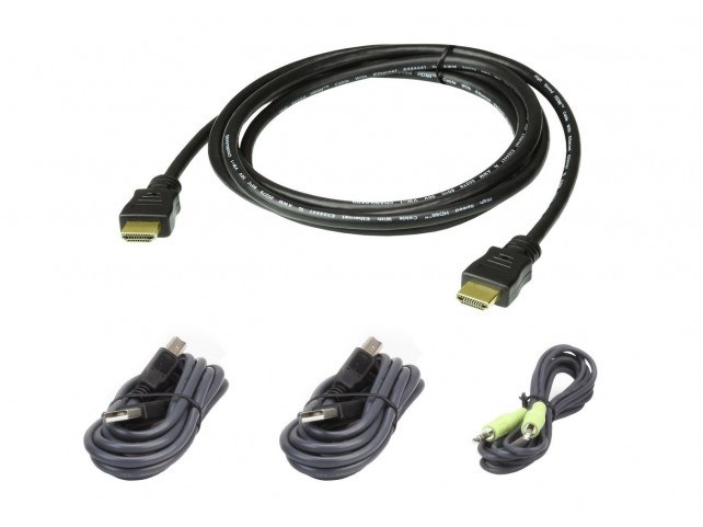 Aten 2L-7D02UHX4 CABLE KIT  HDMI /USB/SP L:1.8M