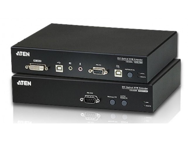 Aten CE680-AT-G DVI Optical Fiber KVM Extender  (600m)