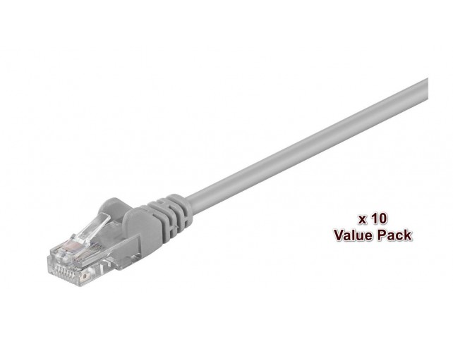 MicroConnect V-UTP502VP-P U/UTP CAT5e 2m Grey/Lavendel  10 Pack (20 pcs in a colli