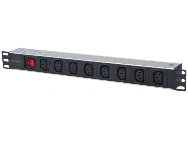 Intellinet 163620 19 1U Rackmount 8-Output  C13 Power Distribution Unit