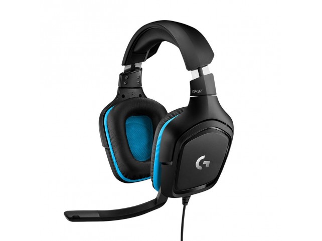 Logitech 981-000770 G432 Headset Head-band Black  Blue G G432 Headset