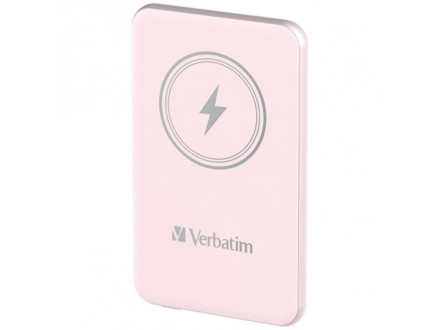 Verbatim 32243 Charge n Go Magnetic  Wireless Power Bank 5000 Pink