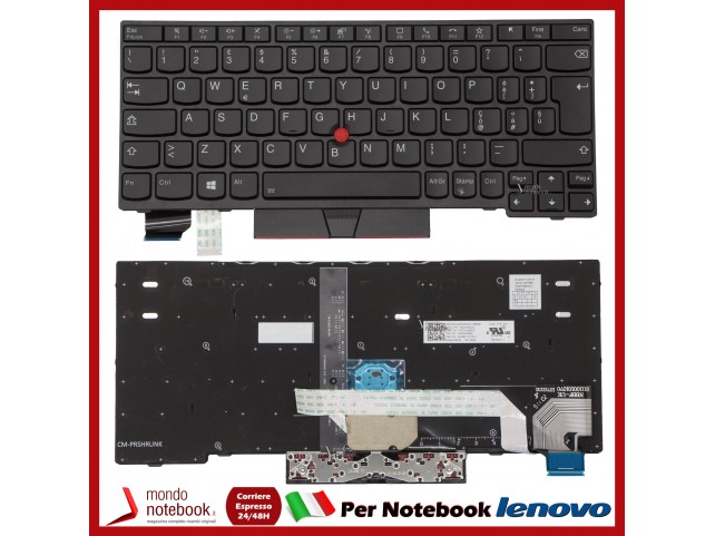Tastiera Notebook Lenovo Thinpad X13 Gen1 Retroilluminata 5N20V43344