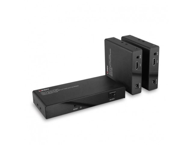 Lindy 38385 70m Cat.6 2 Port HDMI 4K60  IR Splitter Extender Lindy