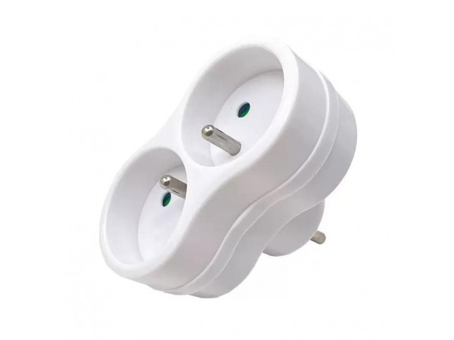 MicroConnect MC-PLUGEU1+2FRW Plug EU to 2FR Type E White  