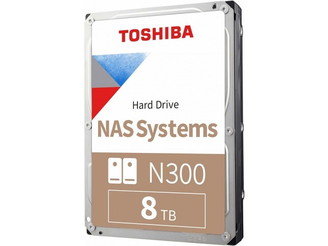 Toshiba HDWG480UZSVA N300 NAS HARD DRIVE 8TB BULK  