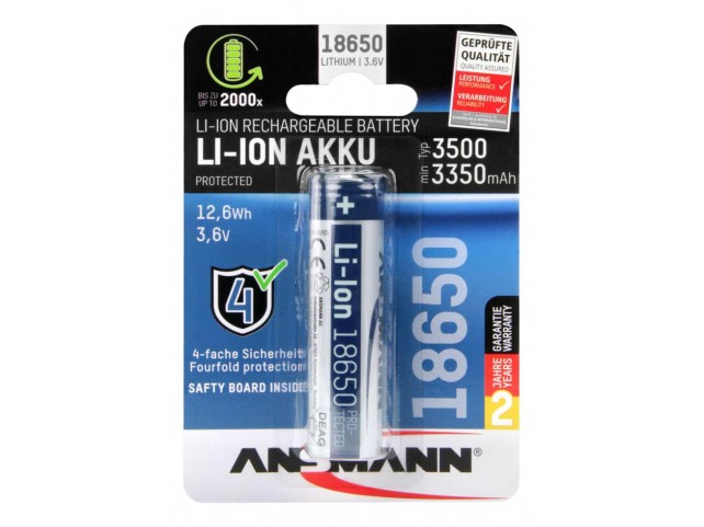 ANSMANN 1307-0001 Household Battery  Rechargeable Battery 18650
