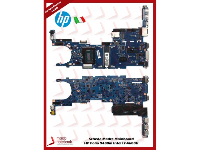 Scheda Madre Mainboard HP Folio 9480m Intel I7-4600U (TESTATA)
