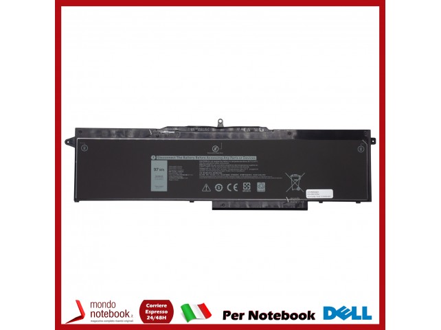 Batteria Coreparts per Dell Precision 3541 3551 Latitude 5501 5511 95,76Wh Li-Pol 11.4V 8400mAh