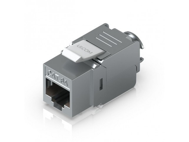 Ubiquiti UACC-KEYSTONE-JACK-C6A Toolless keystone (12-pack)  Cat6A Ethernet jack without