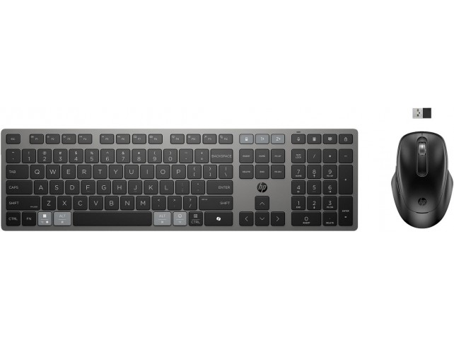 HP 9T5B0UTABF 725 Multi-Device Rechargeable  Wireless Keyboard and Mouse