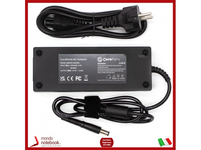 Alimentatore CoreParts 135W 19.5V 6.9A 7.4x5.0mm