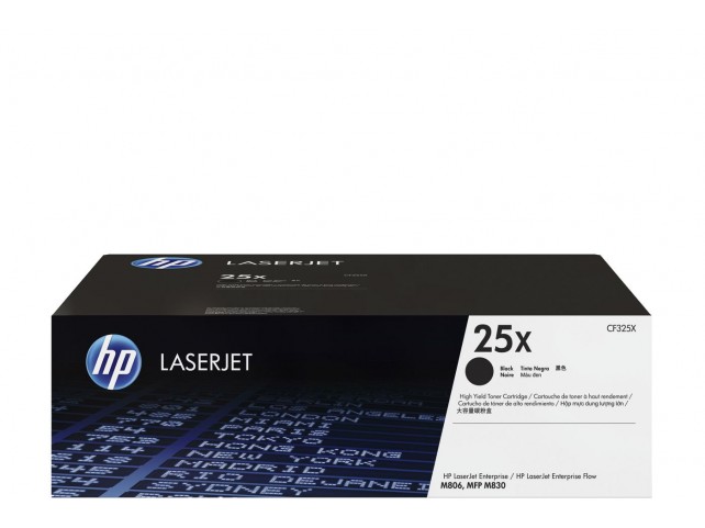 HP CF325X CF325X Toner Black 25X  25X 34500 pages Black 1