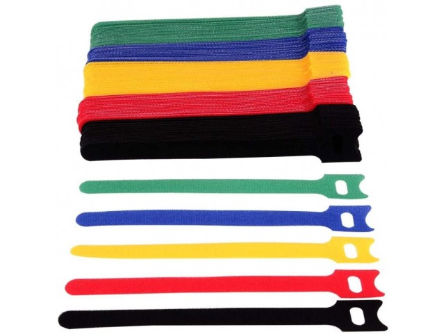 Techly ISWT-VEL10-COLT ISWT-VEL10-COLT 109528 Cable Tie Cable Tie  Mount Velcro Multicolour 10