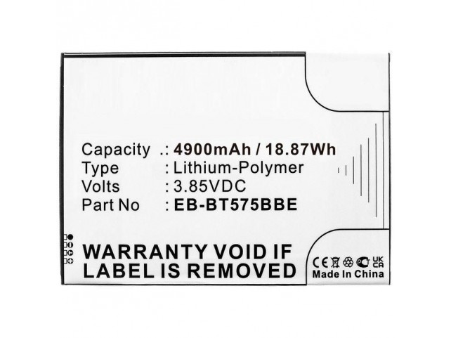 CoreParts MBXTAB-BA218 MBXTAB-BA218 Battery 18.87Wh Li-Polymer  3.85V 4900mAh Black for