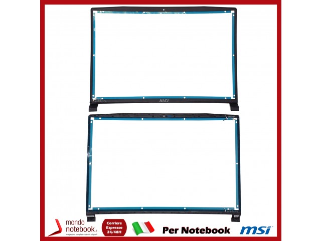 Bezel Cornice LCD MSI Creator M16 A11UC MS-1582 MS-1582 Nera
