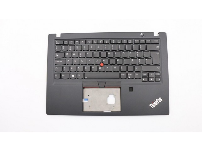 Lenovo 02HM297 C-Cover Portuguese w/ Backlit  KBD and FPR Black