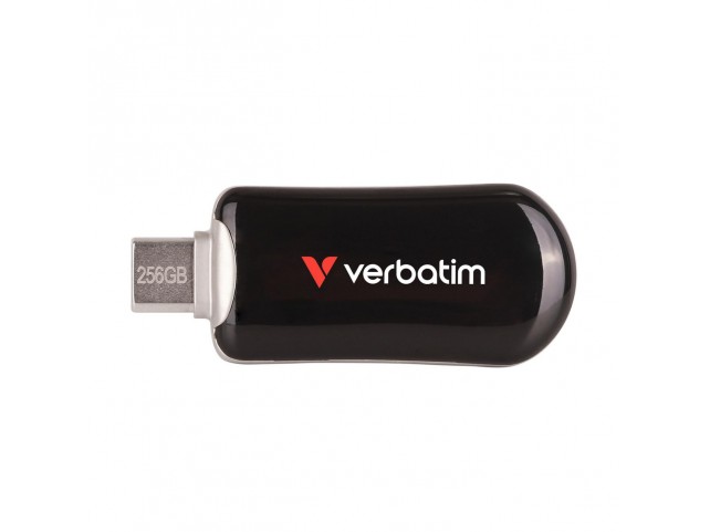 Verbatim 30226 Plectra USB-C Flash Drive  Black 256GB