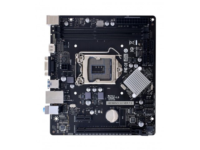 Biostar H81MHV3 V3.0 H81Mhv3 3.0 H81 Intel H81  Lga 1150 (Socket H3) Micro