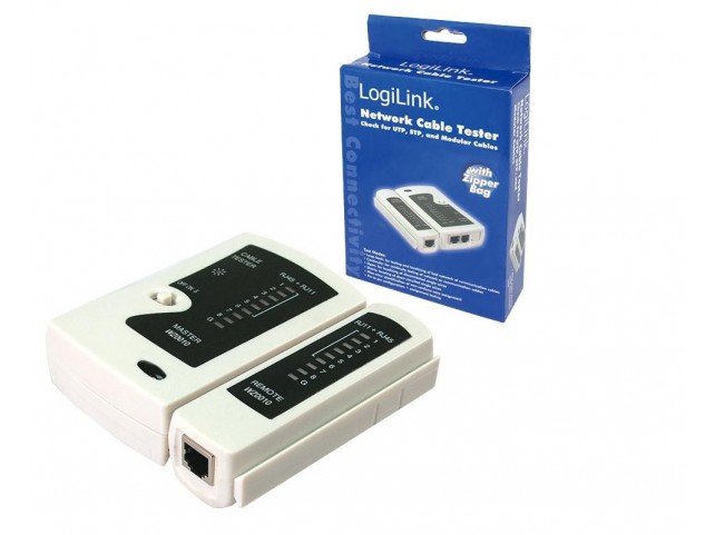 LogiLink WZ0010 Cabletester Network RJ45/RJ12/  Cable tester