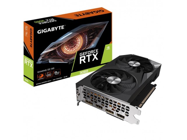 Gigabyte GV-N3060GAMING OC-8GD 2.0 Geforce Rtx 3060 Oc Nvidia 8  Gb Gddr6