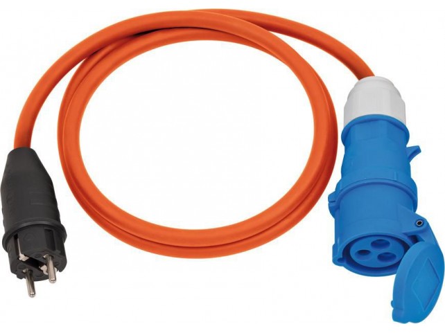 Brennenstuhl 1132910025 Power Cable Orange 1.5 M Iec  Type E (3.4 Mm 3.1 Mm) Power