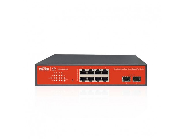 Wi-Tek WI-PCES310GF 8 x 10/100/1000Mbps RJ45 Ports  2 x 1000Mbps SFP Slots Cloud