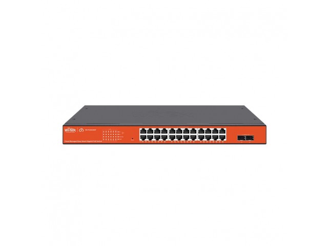 Wi-Tek WI-PCES326GF 24 x 10/100/1000Mbps RJ45 Ports  2 x 1000Mbps SFP Slots Cloud