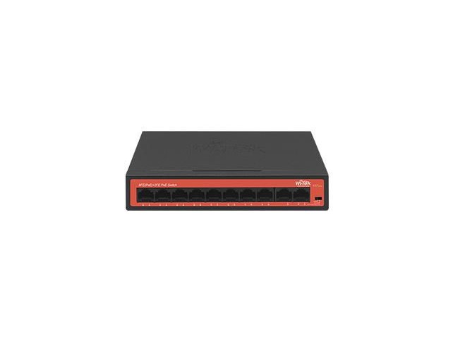 Wi-Tek WI-PS210H 8FE+2FE PORTS 250M LONG RANGE  POE SWITCH(65W)