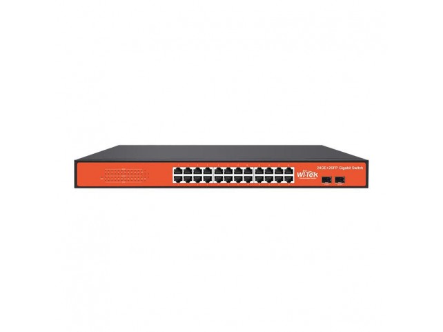 Wi-Tek WI-SG124F 24GE+2SFP FULL GIGA  RACK-MOUNTABLE ETHERNET