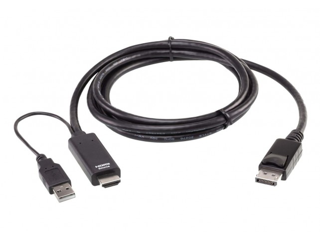Aten 2L-7D02HDP True 4K 1.8M HDMI to  DisplayPort Cable