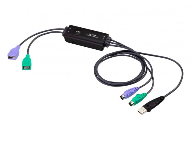 Aten CV10KM-AT Converts USB keyboard and  mouse into PS/2 (80cm) USB to