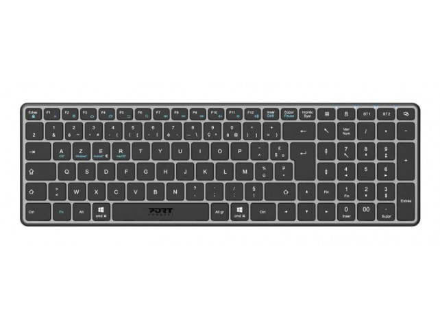Port Designs 911002FR keyboard Home/Office RF  Wireless + Bluetooth AZERTY
