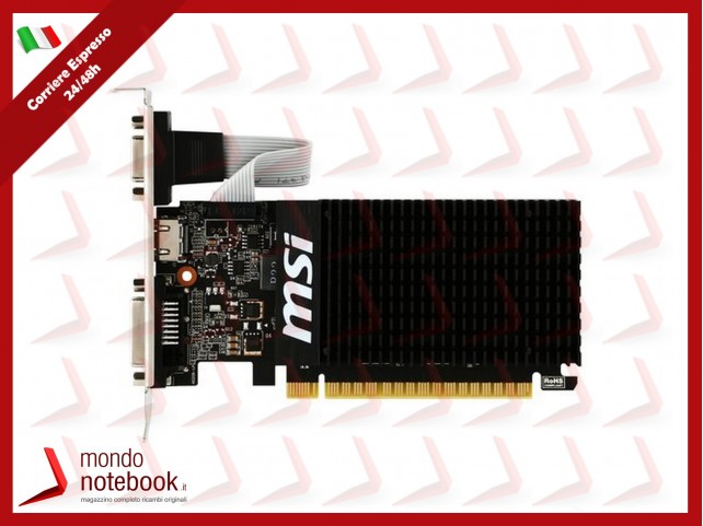 SVGA MSI NVIDIA GT710 2GB LP DDR3 64bit VGA+DVI+HDMI (PASSIVA) PCI-E 2.0