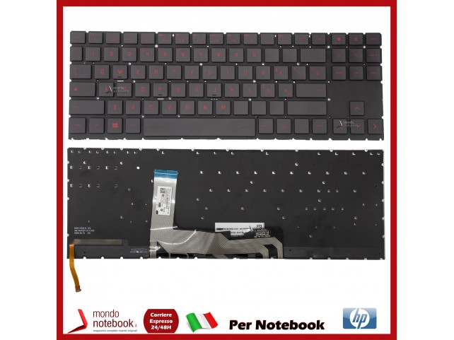 Tastiera Notebook HP Omen16-B 16-B1022NS 16-B0002NL Nera Retroilluminata